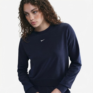  Nike Sportswear Chill Terry Kadın Lacivert Sweatshirt