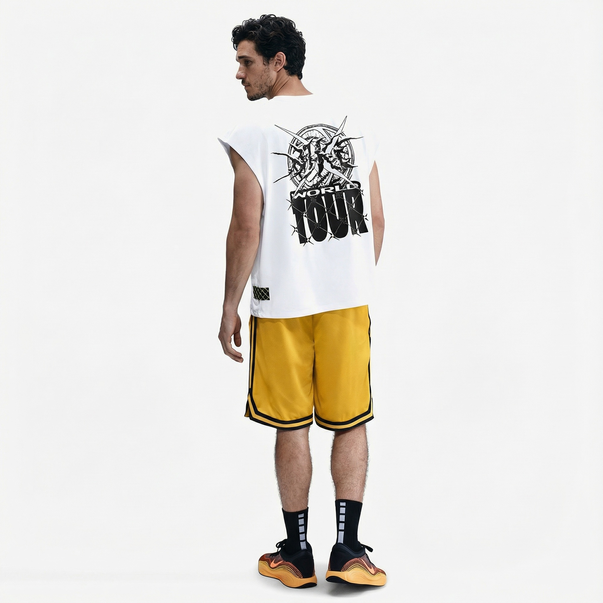 Nike Dri-Fit Top Street Erkek Beyaz T-Shirt