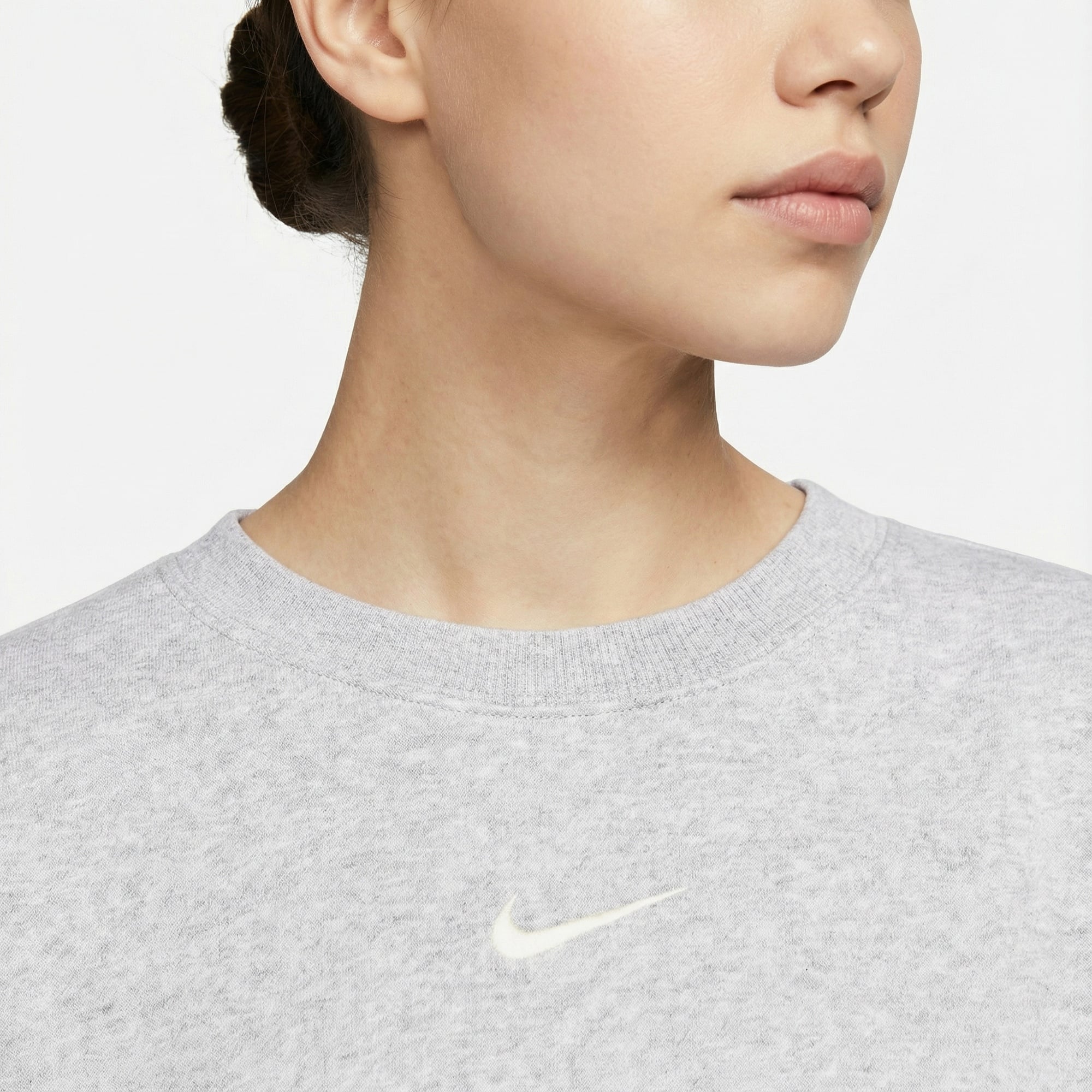 Nike Sportswear Phoenix Fleece Oversize Crew Kadın Gri Sweatshirt