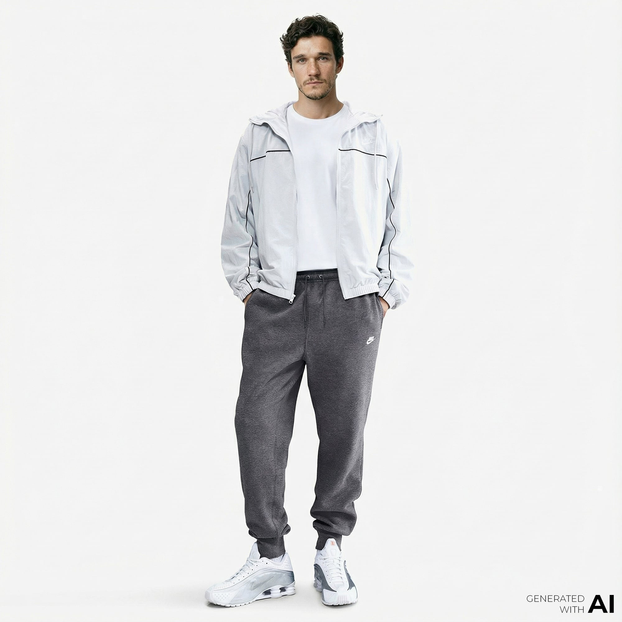 Nike Club Erkek Gri Eşofman Altı