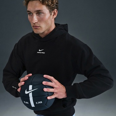  Nike Pro Dri-Fit Midlayer Erkek Siyah Hoodie