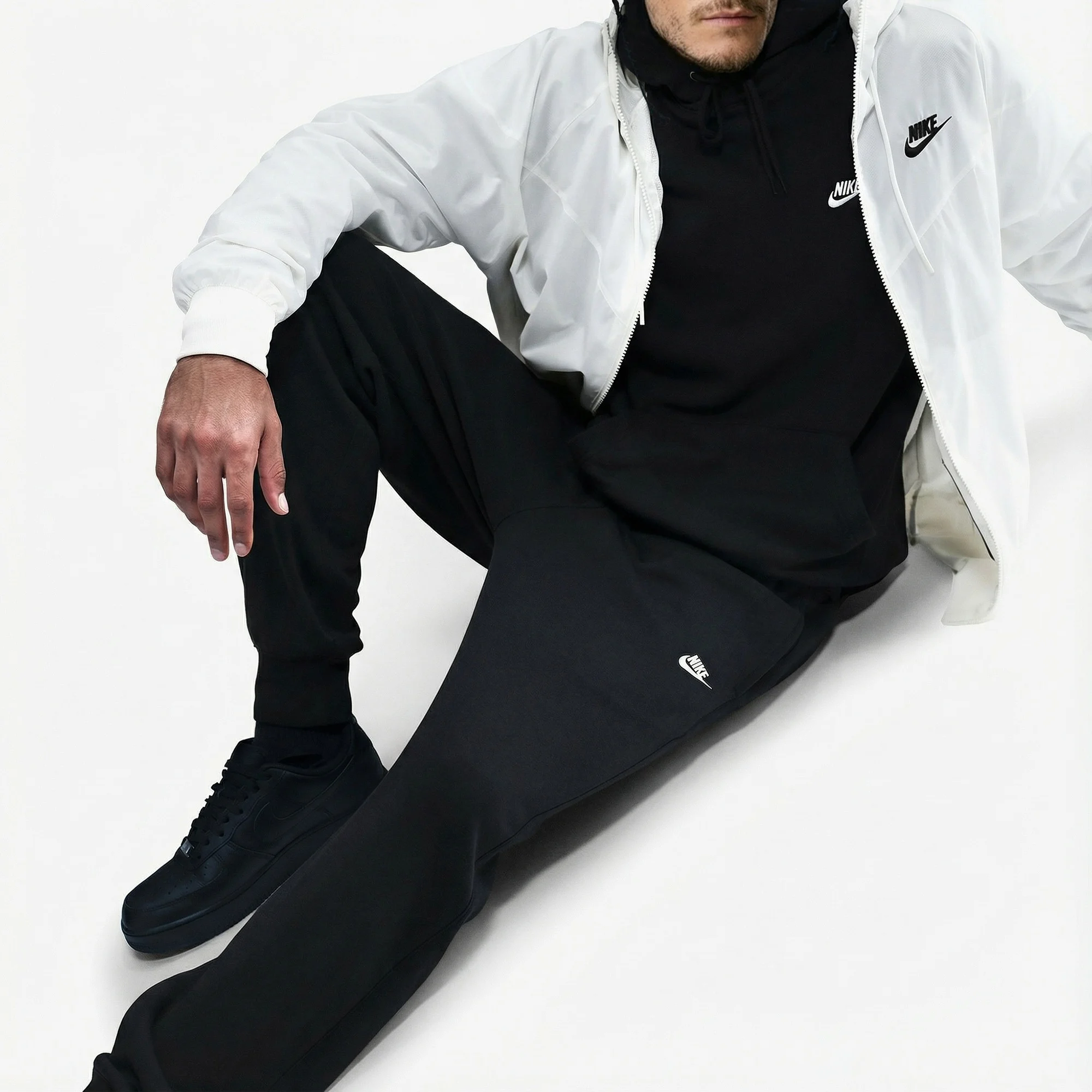 Nike Club Erkek Siyah Eşofman Altı