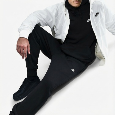  Nike Club Erkek Siyah Eşofman Altı