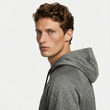  Nike Therma-Fit Full-Zip Erkek Gri Hoodie