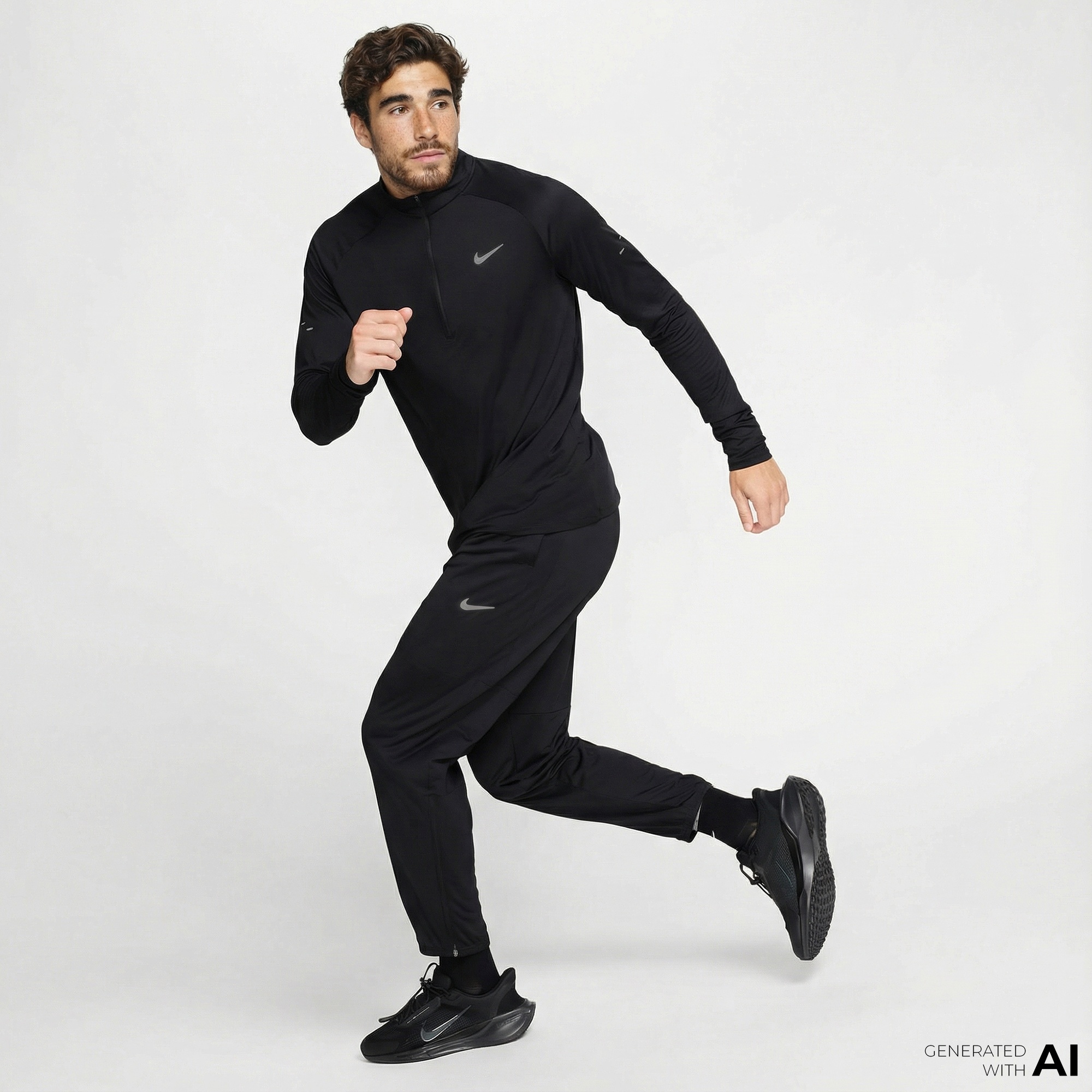 Nike Dri-Fit Challenger Erkek Siyah Eşofman Altı