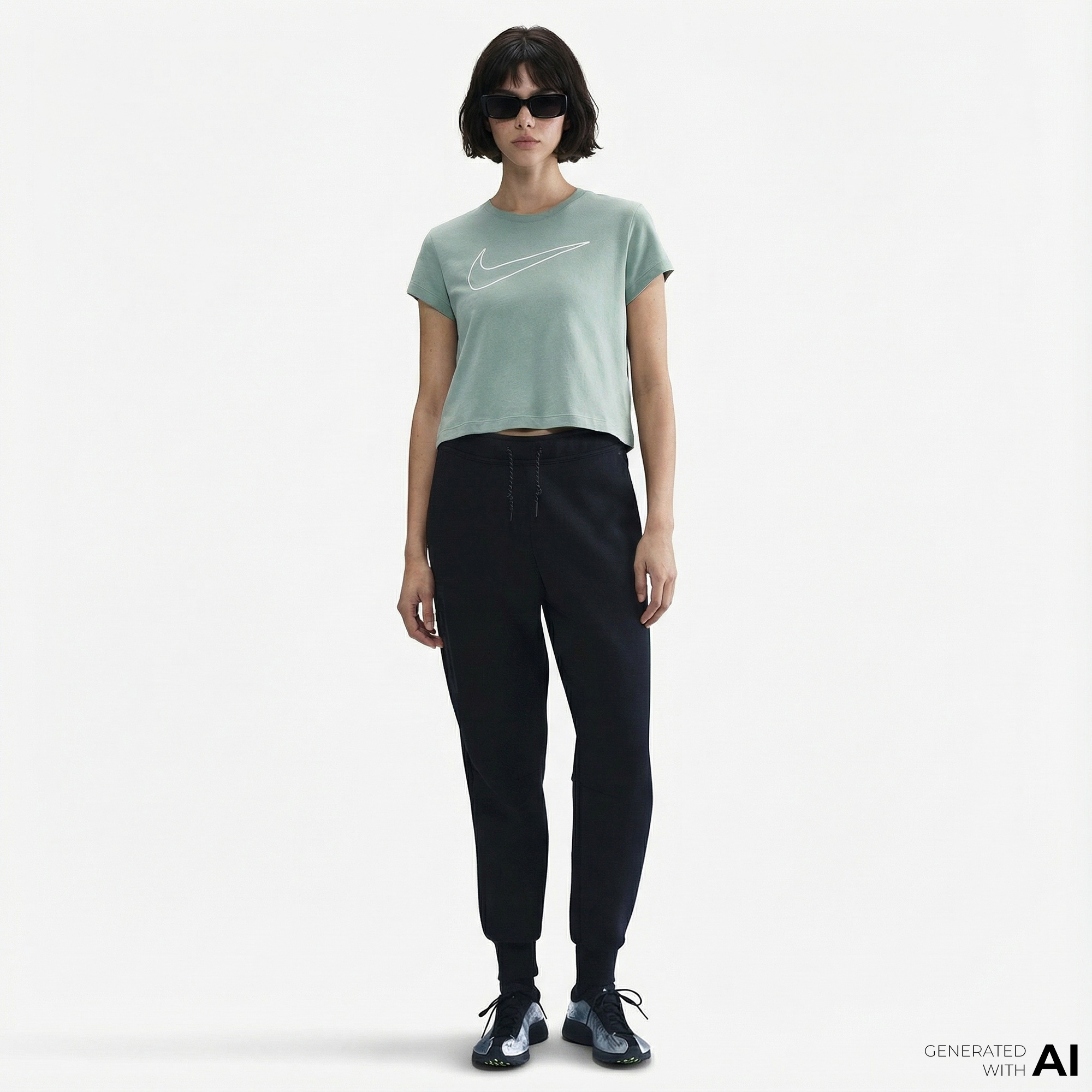 Nike Sportswear Club Kadın Yeşil T-Shirt