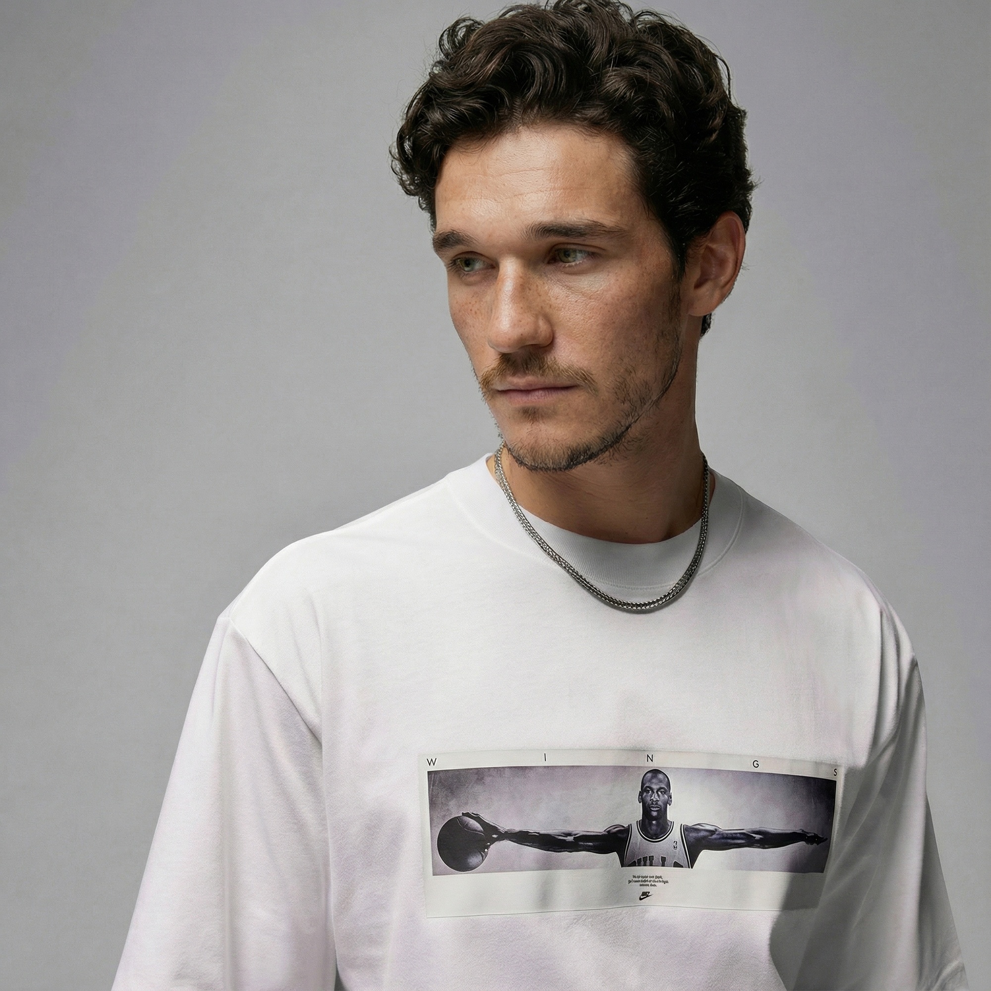 Jordan Wings Erkek Beyaz T-Shirt