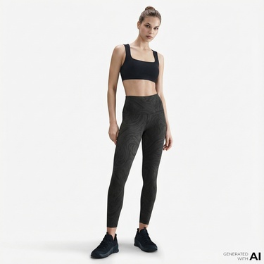  Nike Dri-Fit Zenvy Kadın Siyah Tayt