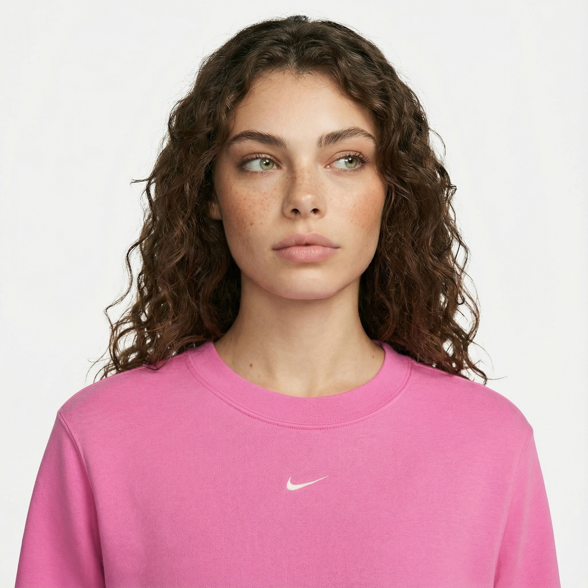 Nike Sportswear Chill Terry Kadın Pembe Sweatshirt