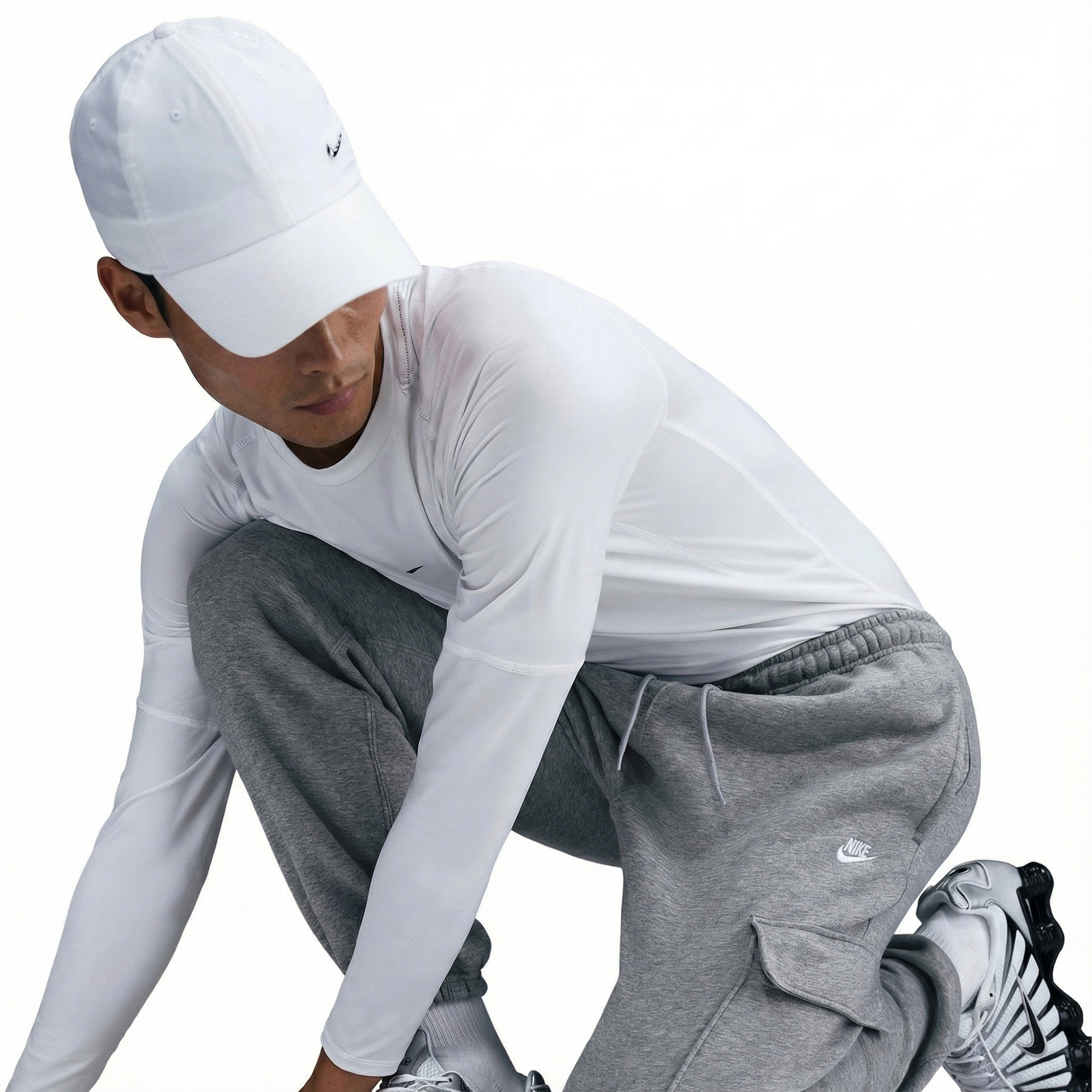 Nike Club Cargo Erkek Gri Eşofman Altı