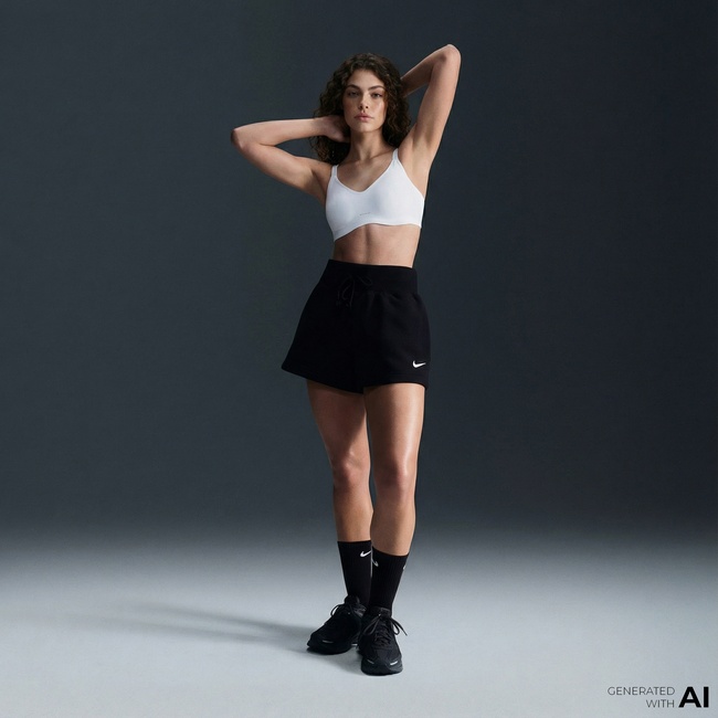  Nike Alate Minimalist Kadın Beyaz Bra