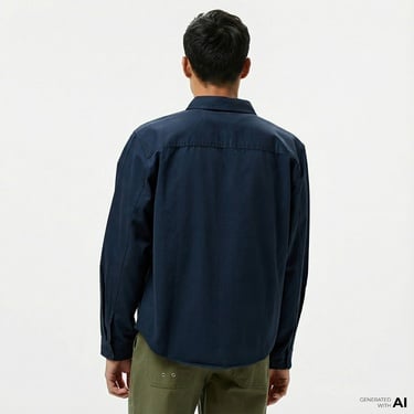  Converse Erkek Cepli Lacivert Gömlek