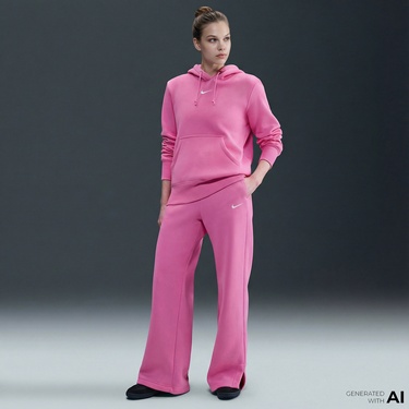  Nike Sportswear Phoenix Fleece Kadın Pembe Eşofman Altı