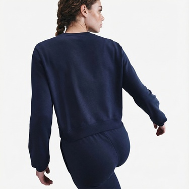  Nike Sportswear Chill Terry Kadın Lacivert Sweatshirt