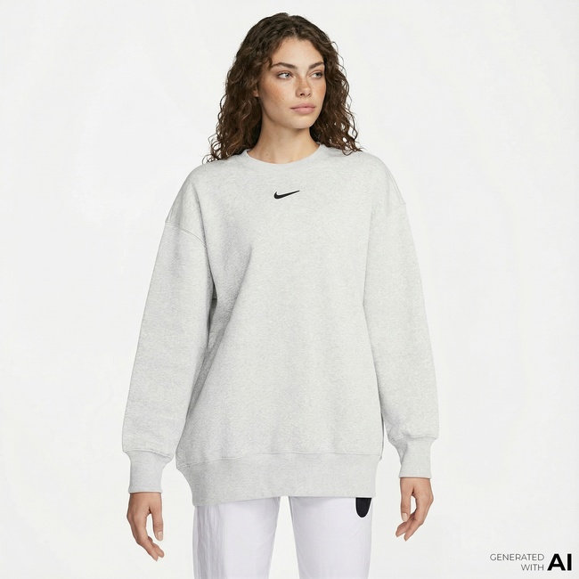  Nike Sportswear Phoenix Fleece Kadın Beyaz Sweatshirt