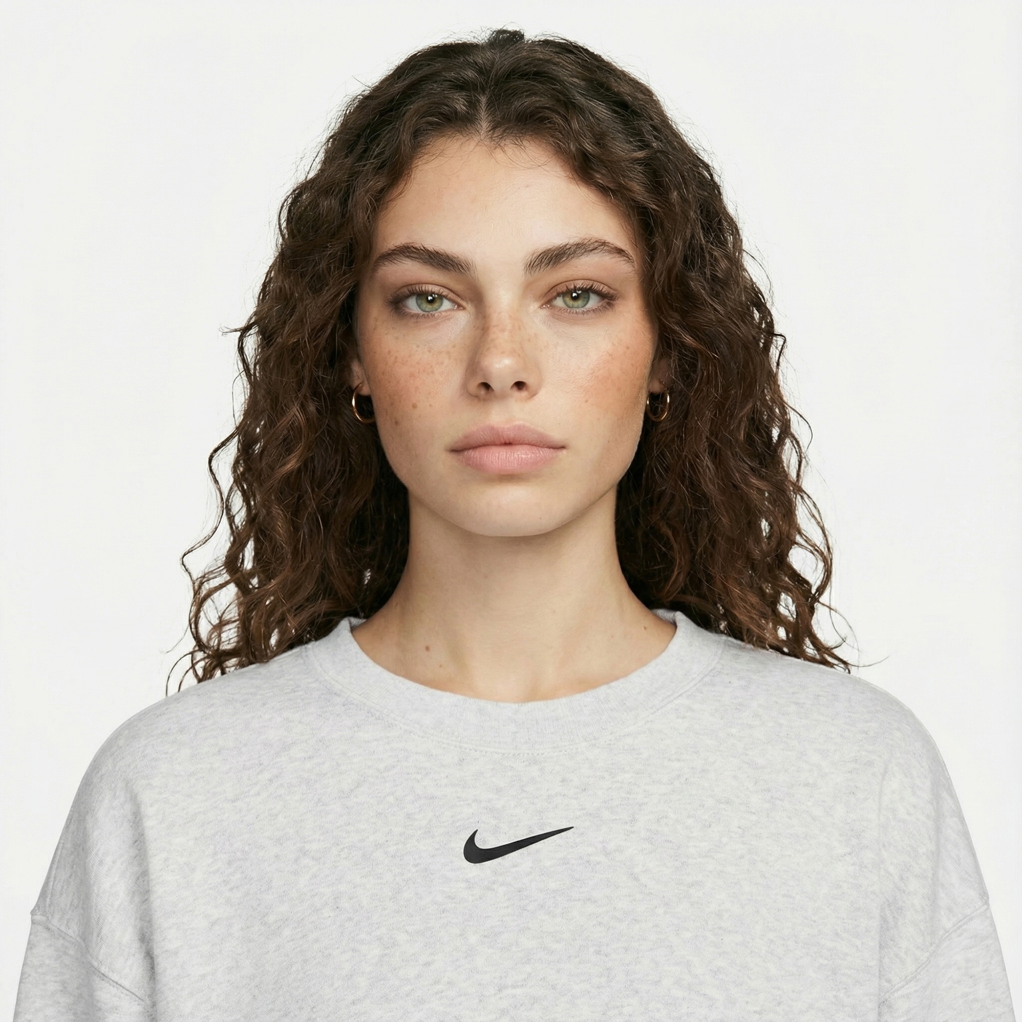 Nike Sportswear Phoenix Fleece Kadın Beyaz Sweatshirt