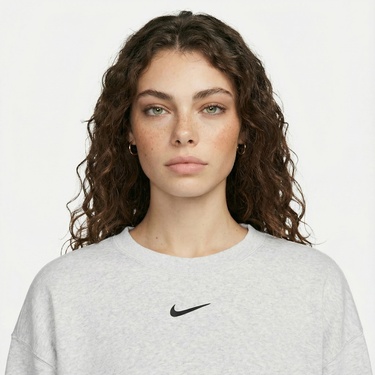  Nike Sportswear Phoenix Fleece Kadın Beyaz Sweatshirt