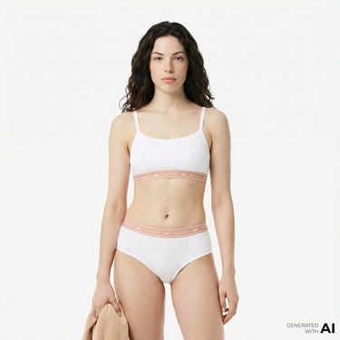  Lacoste Kadın Beyaz Bra