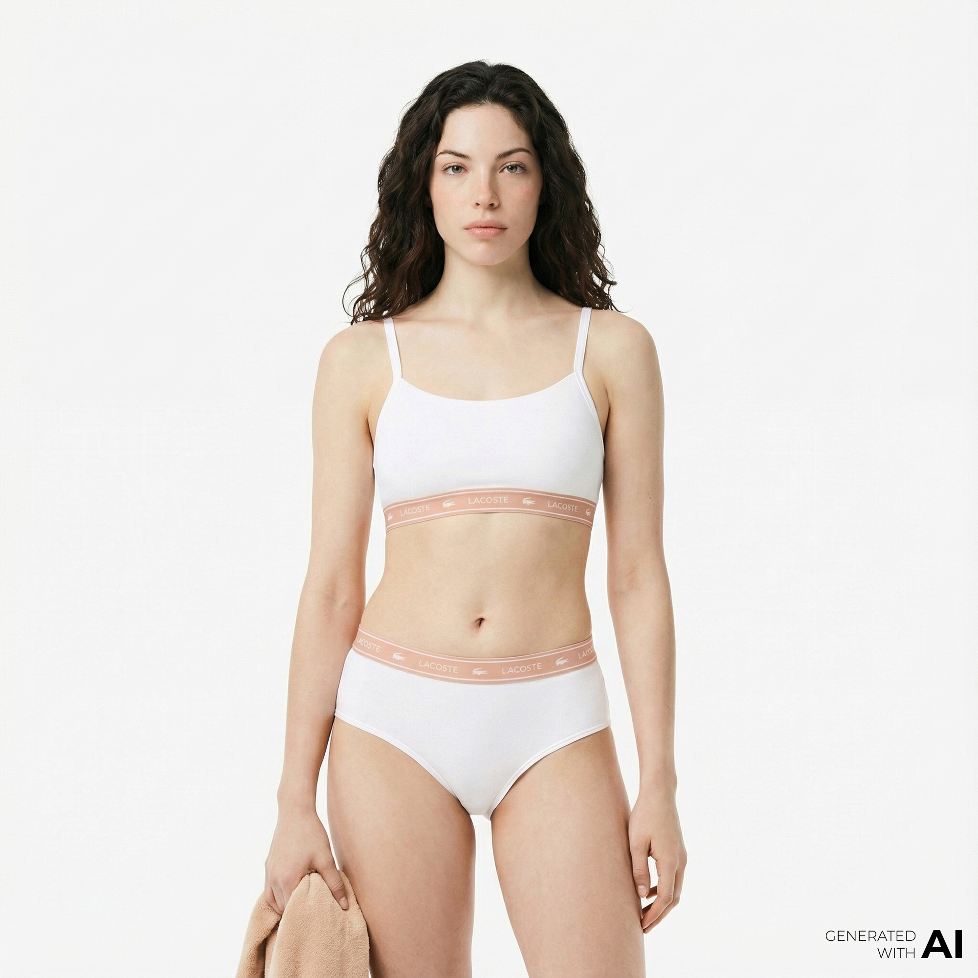  Lacoste Kadın Beyaz Bra