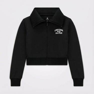  Converse Kadın Fermuarlı Siyah Eşofman Üstü