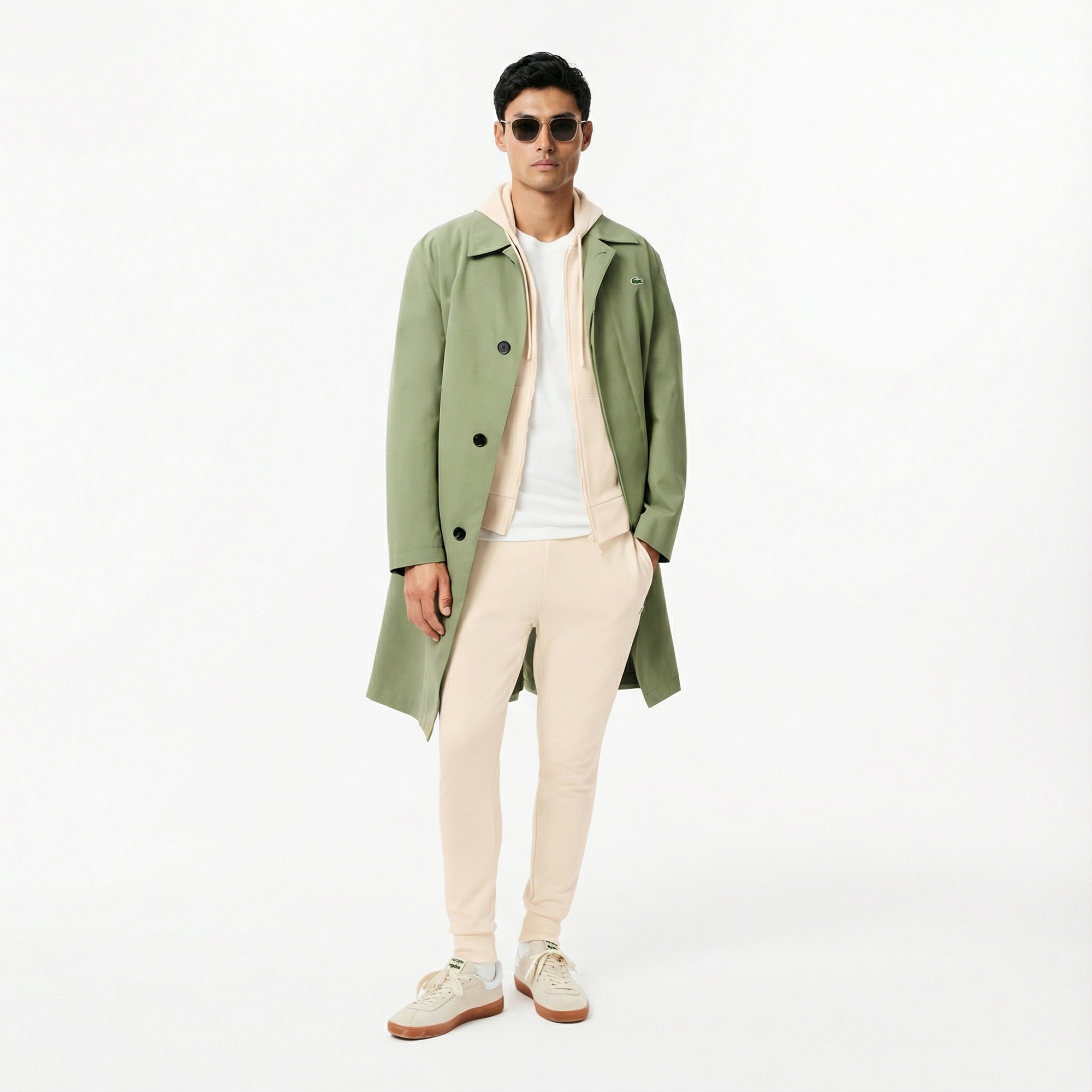 Lacoste Erkek Slim Fit Krem Eşofman Altı