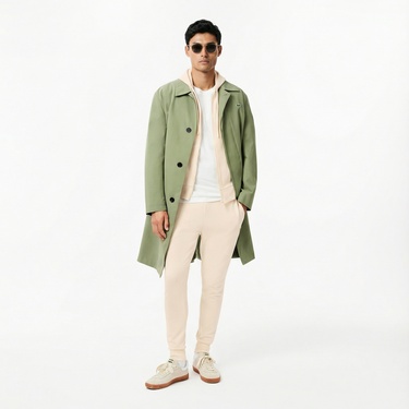  Lacoste Erkek Slim Fit Krem Eşofman Altı