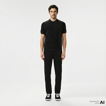  Lacoste Erkek Regular Fit Siyah Pantolon