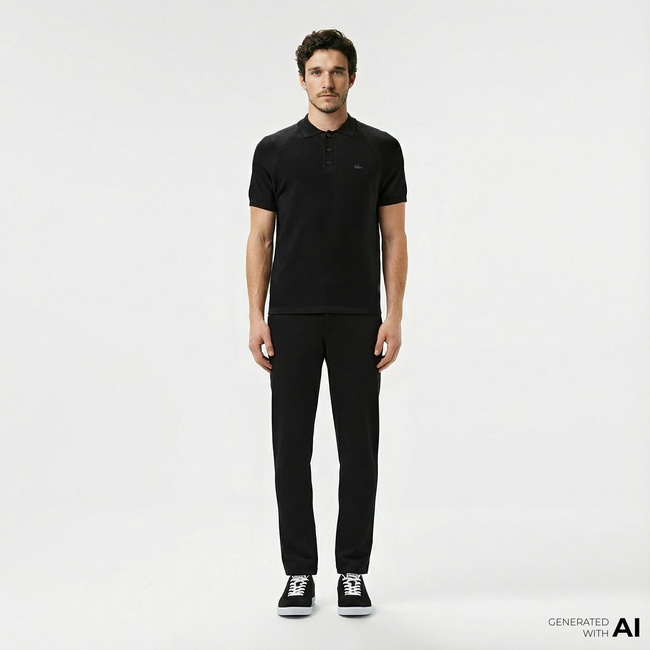  Lacoste Erkek Regular Fit Siyah Pantolon