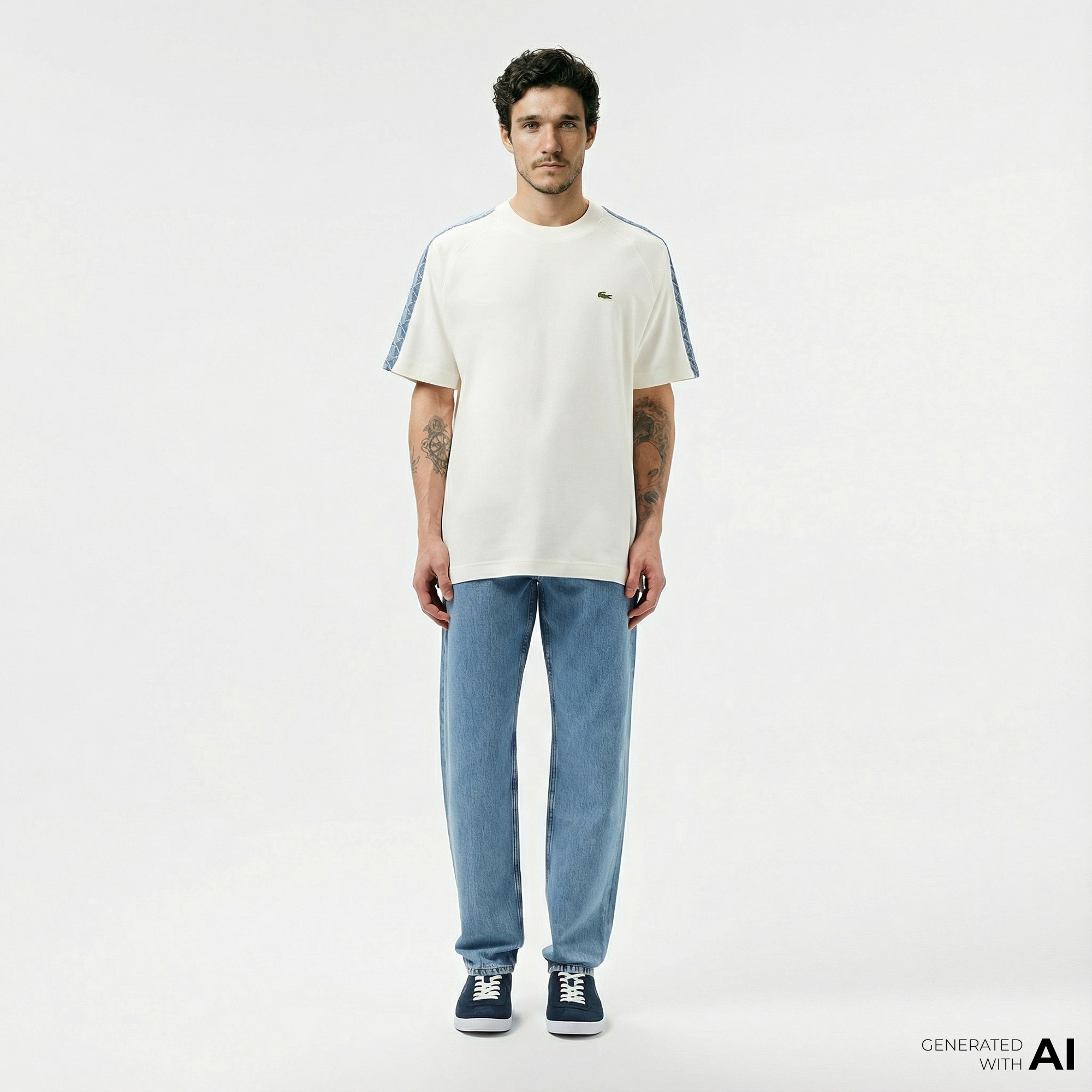 Lacoste Erkek Açık Mavi Jean Pantolon