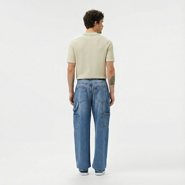  Lacoste Erkek Koyu Mavi Jean Pantolon