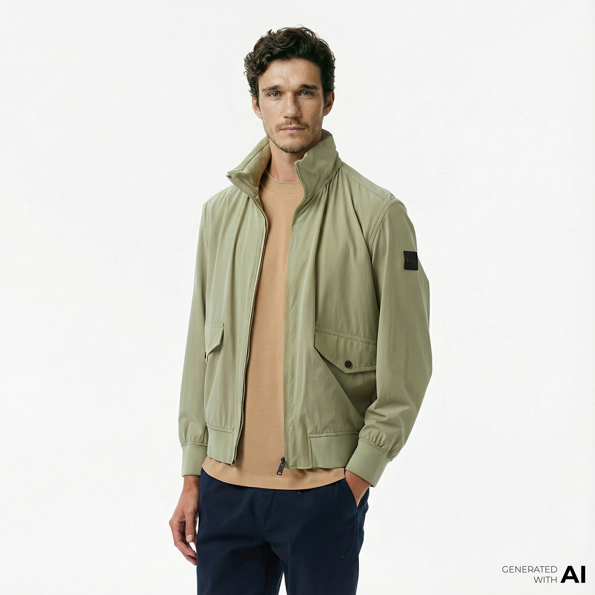  Boss Ohice Erkek Yeşil Ceket