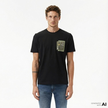  Boss Container Erkek Siyah T-Shirt