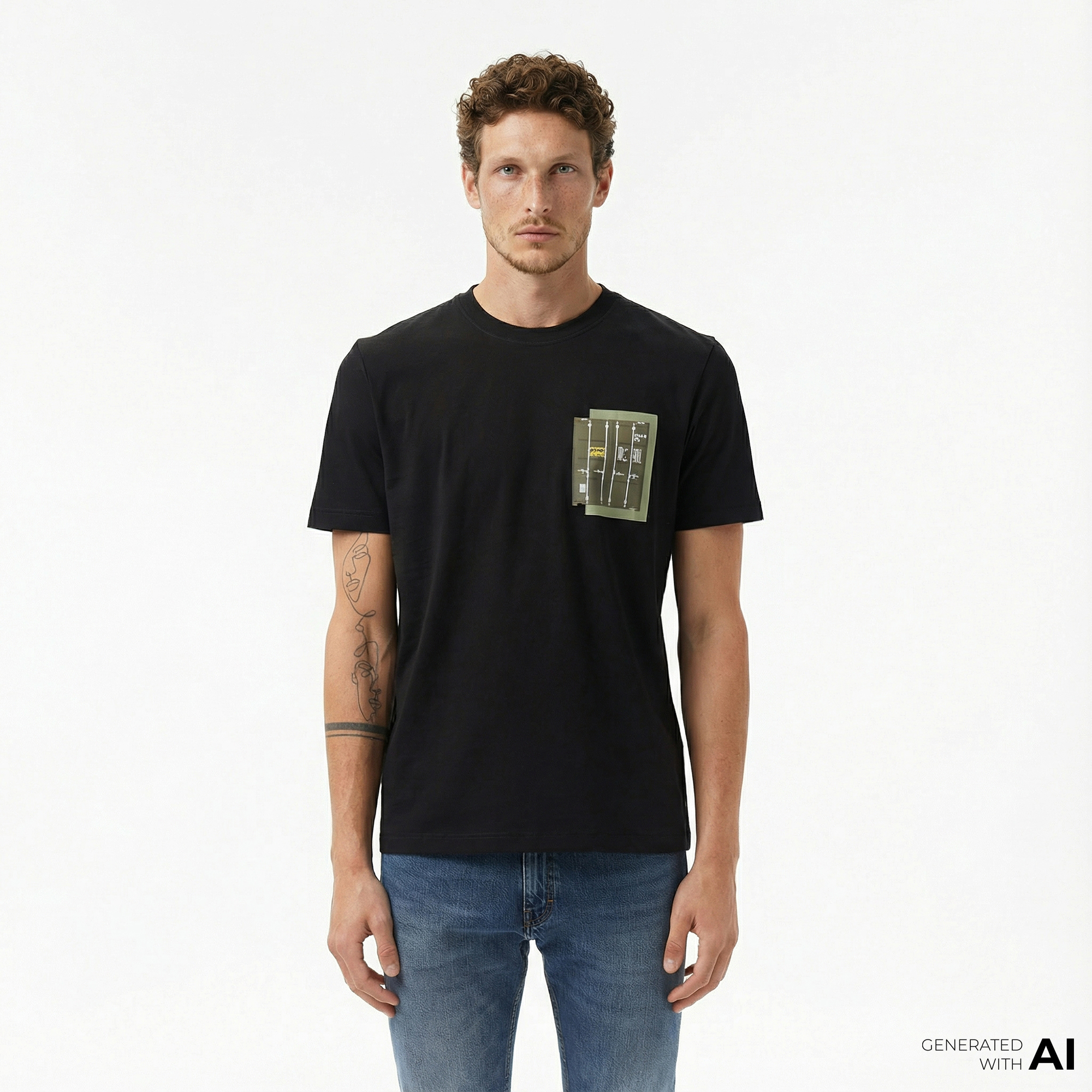  Boss Container Erkek Siyah T-Shirt