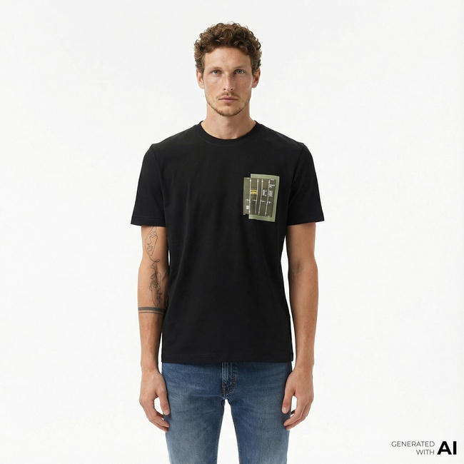  Boss Container Erkek Siyah T-Shirt