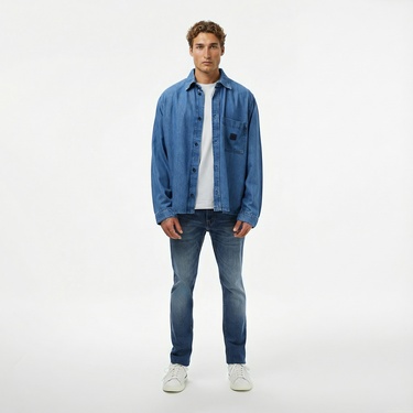  Boss Laredo Erkek Koyu Mavi Gömlek