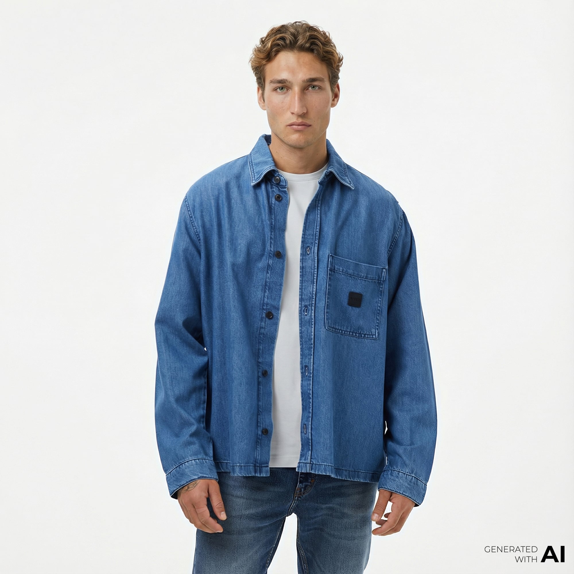  Boss Laredo Erkek Koyu Mavi Gömlek