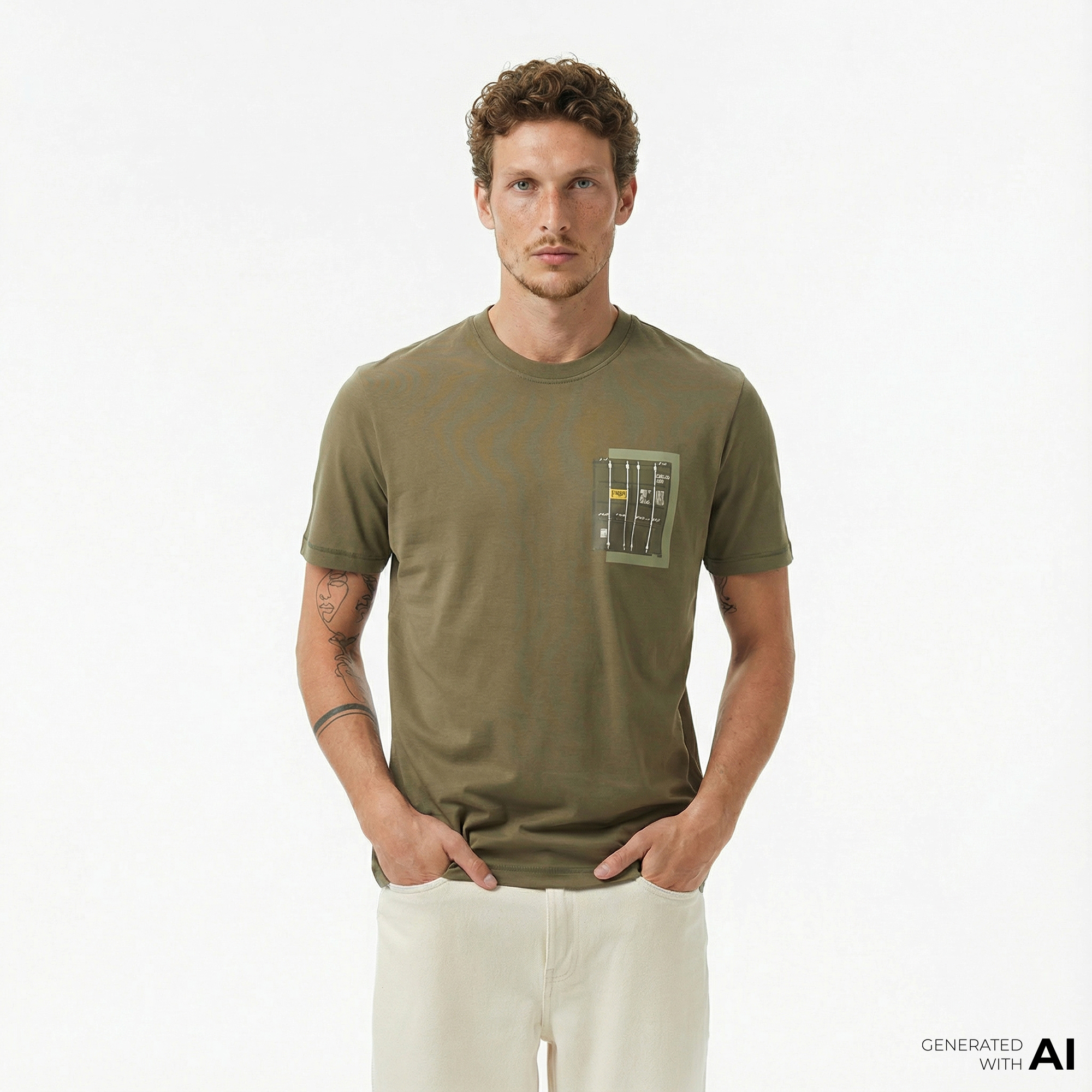  Boss Container Erkek Açık Yeşil T-Shirt