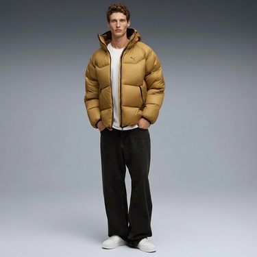  Puma Hooded Down Puffer  Erkek Altın Rengi Mont