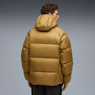  Puma Hooded Down Puffer  Erkek Altın Rengi Mont