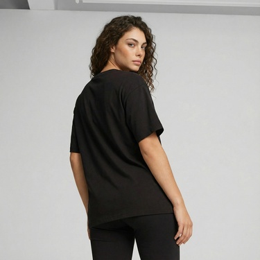  Puma Essential Relaxed  Kadın Siyah T-Shirt