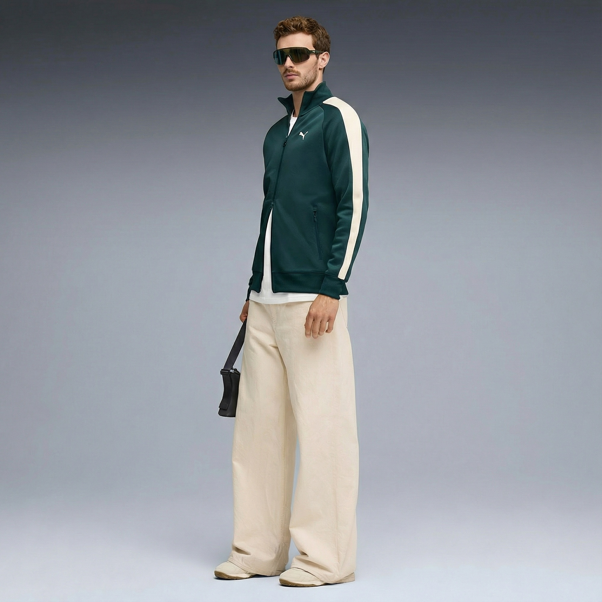 Puma T7 Always On Track  Erkek Yeşil Ceket