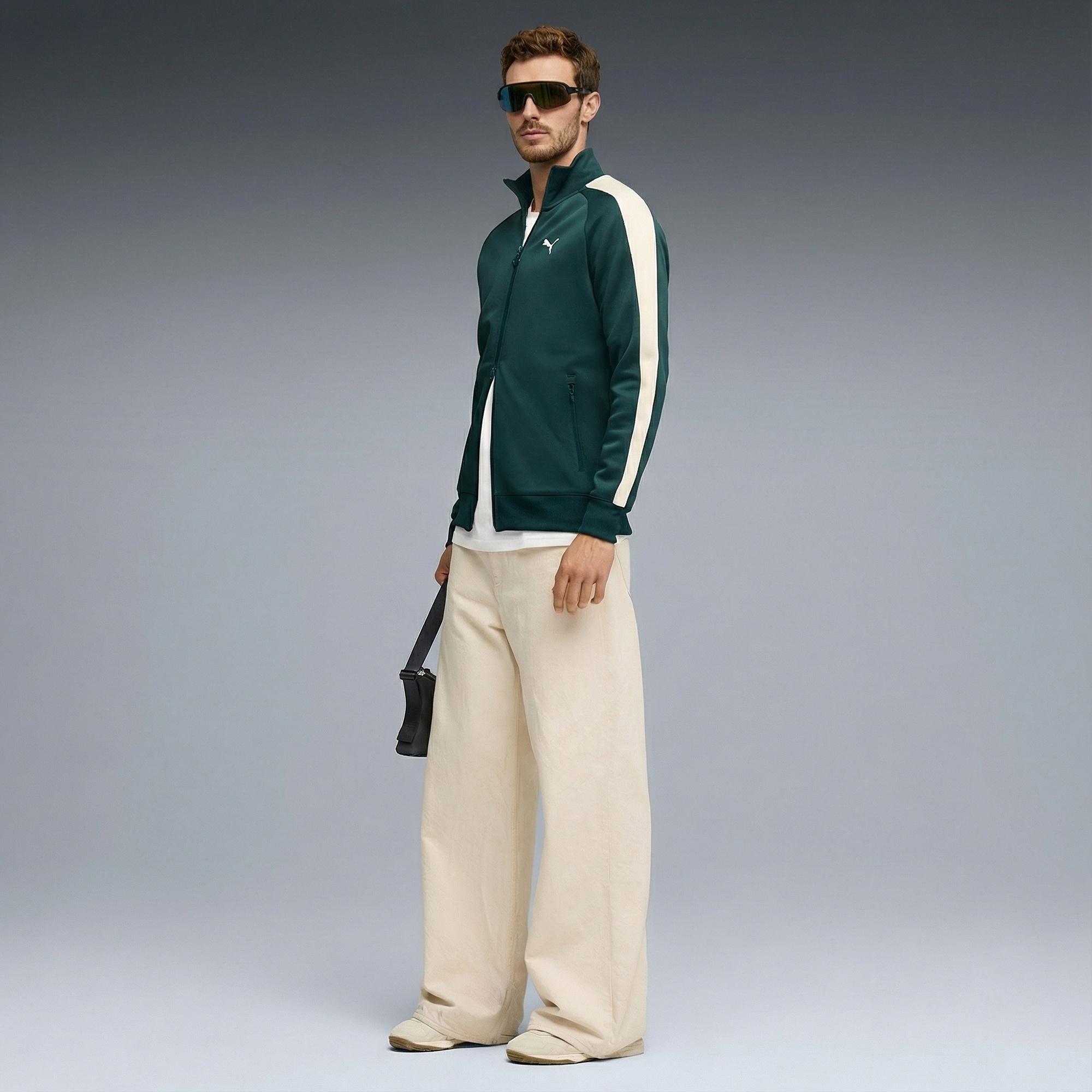 Puma T7 Always On Track  Erkek Yeşil Ceket