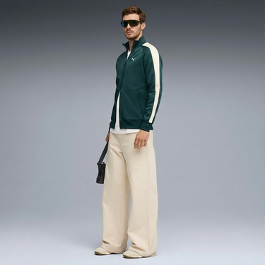  Puma T7 Always On Track  Erkek Yeşil Ceket