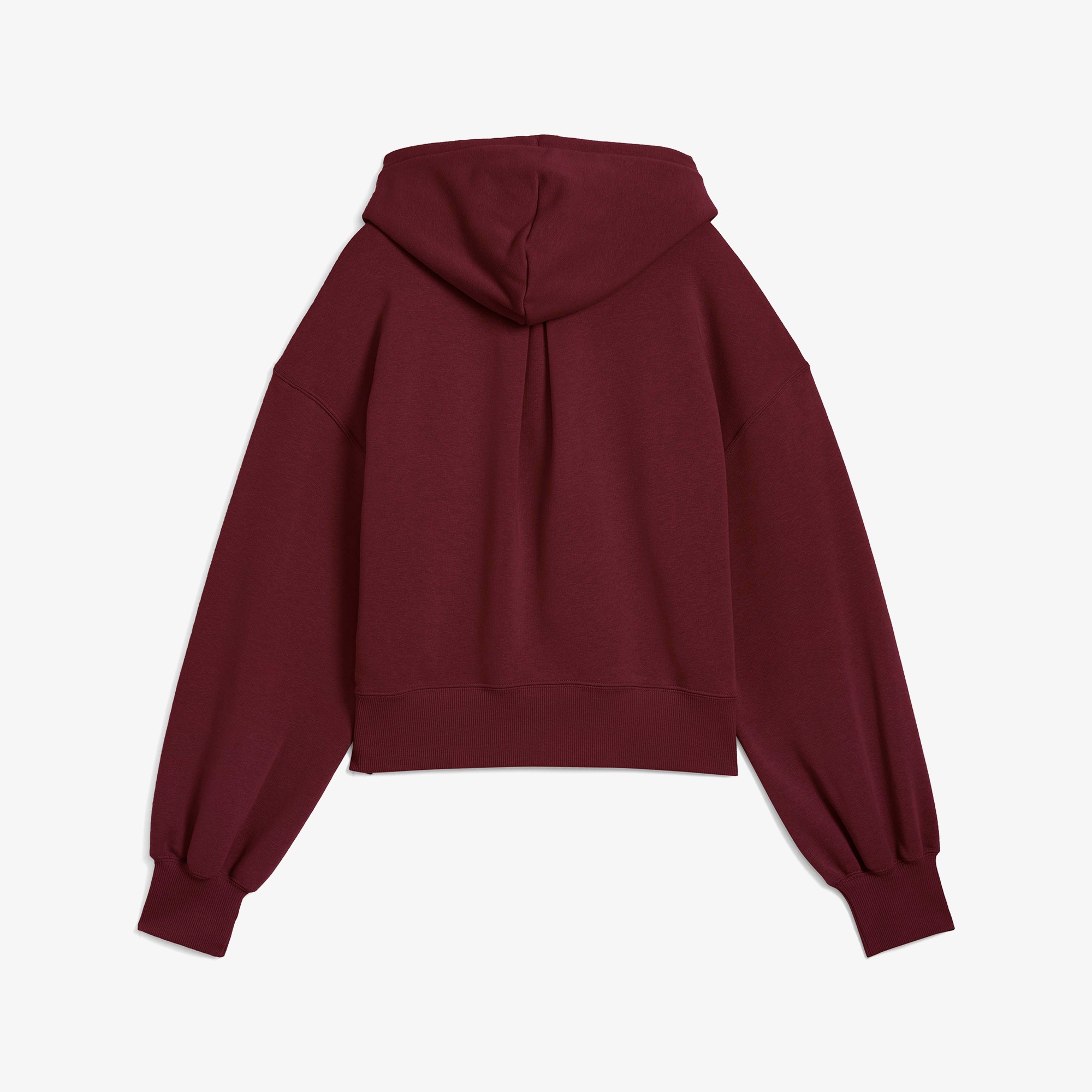 Puma Wardrobe Essential Relaxed Cropped  Kadın Bordo Sweatshirt