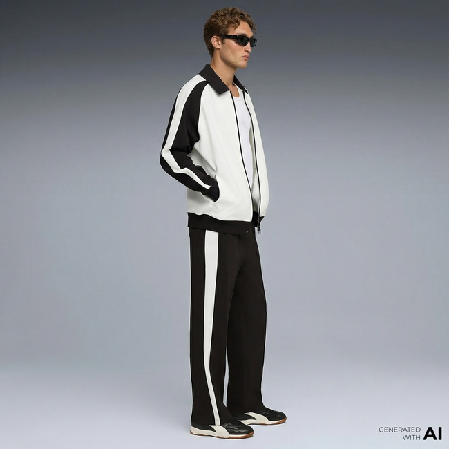  Puma T7 Relaxed Track s Unisex Siyah Eşofman Altı