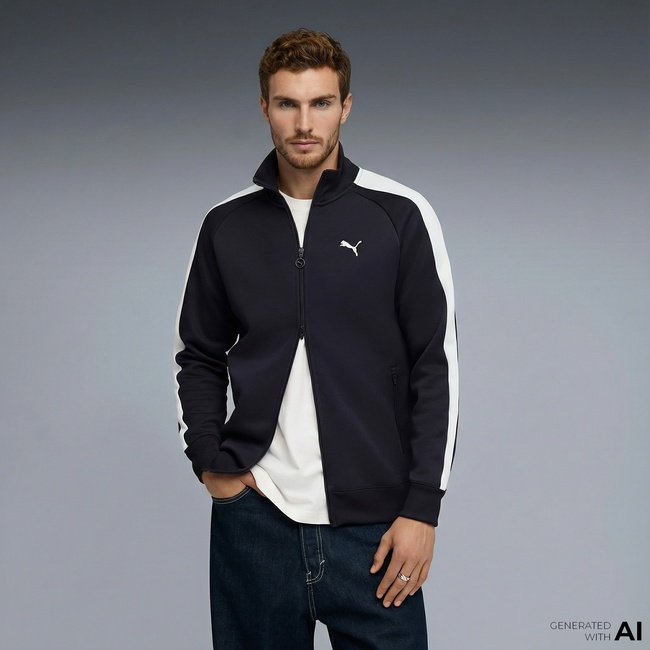  Puma T7 Always On Track  Erkek Lacivert Ceket