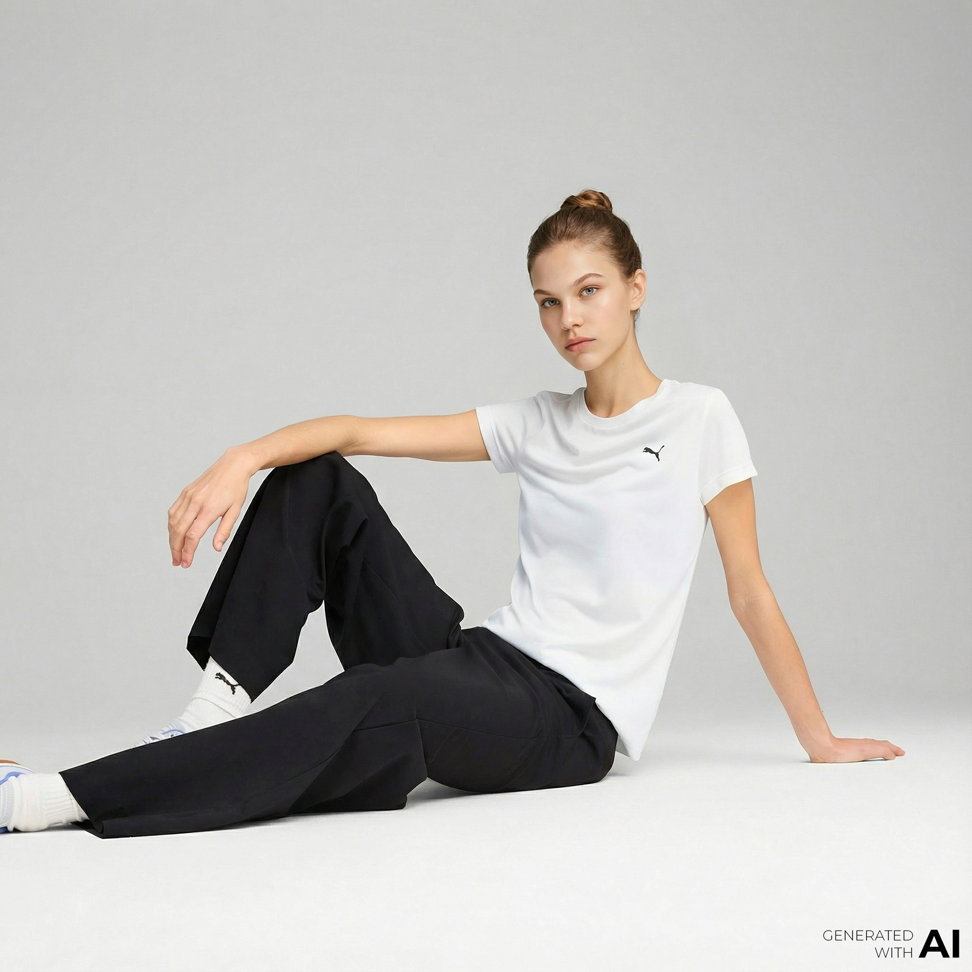  Puma Essential Poly  Kadın Beyaz T-Shirt