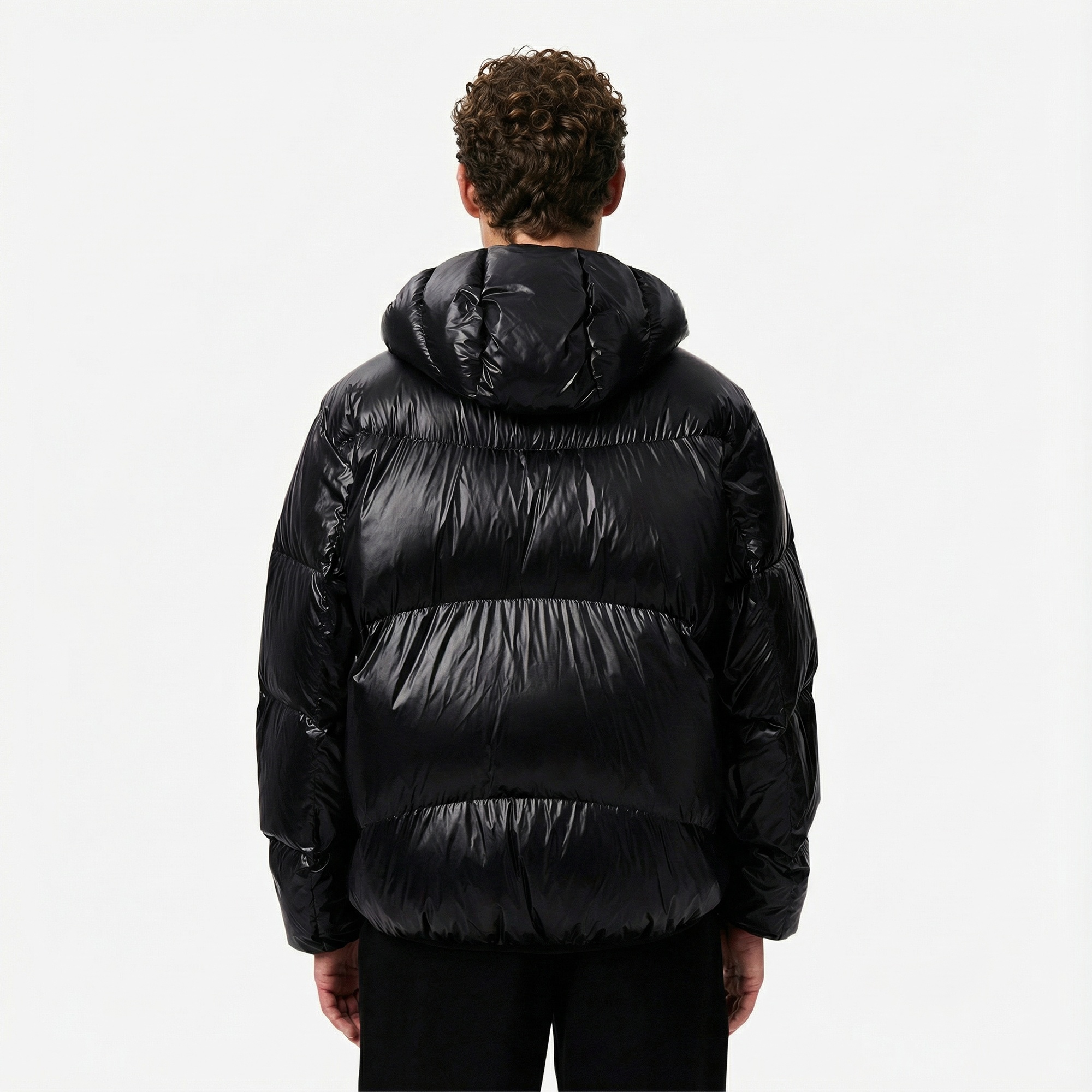 Lacoste Erkek Relaxed Fit Kapüşonlu Siyah Mont