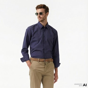  Boss Relegant 6 Erkek Lacivert Gömlek