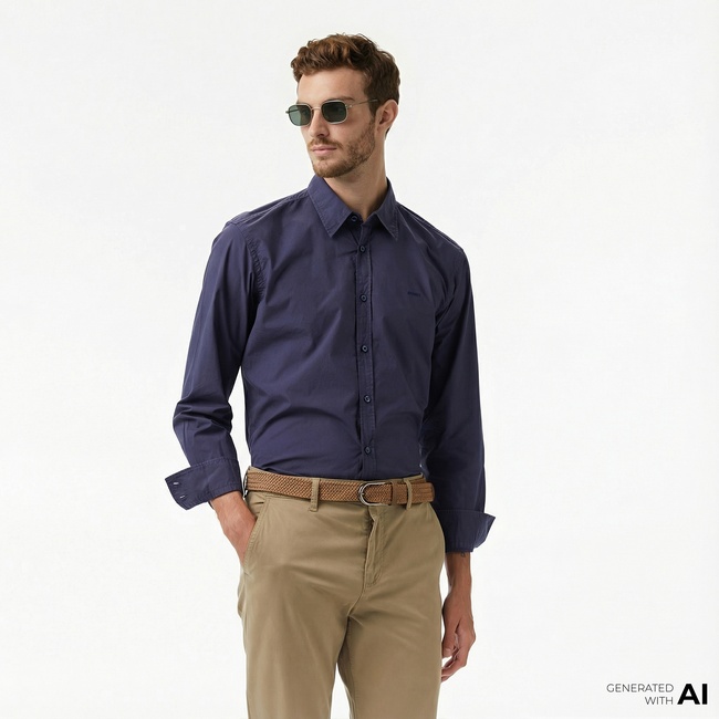  Boss Relegant 6 Erkek Lacivert Gömlek